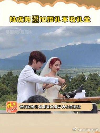 陆虎 陈曌旭 婚礼不收礼金,感觉像是所有人陪虎子和嘘嘘当了一次小孩