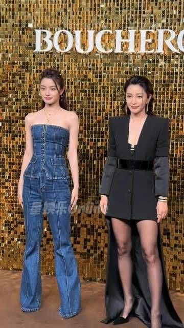 李冰冰和徐若晗手挽手踏上红毯,两位美女同框真是赏心悦目!