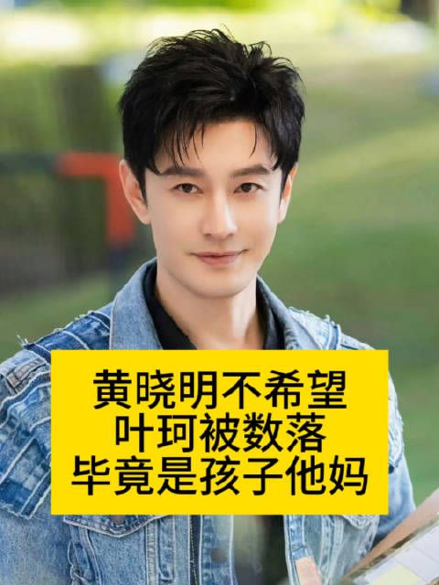 黄晓明不希望叶珂被数落，毕竟是孩子他妈妖怪曝叶珂生了热点观点