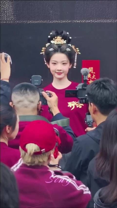 张淼怡新剧《聊斋》开机,古装扮相灵气十足