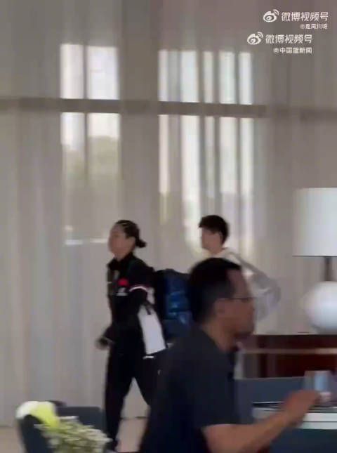 孙颖莎多哈第一天上训