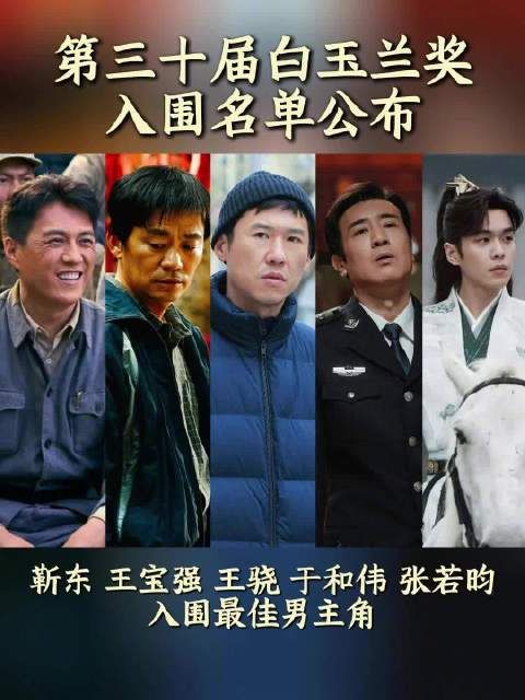 第30届白玉兰奖 最佳男主角入围名单公布！