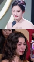 同获白玉兰奖台下反应暴露真实，关晓彤含泪祝福，钟楚曦哭到嘴抖 闫妮