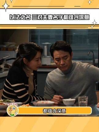 原来《以法之名》这三对夫妻的名字早已暗藏他们的命运结局 李人骏