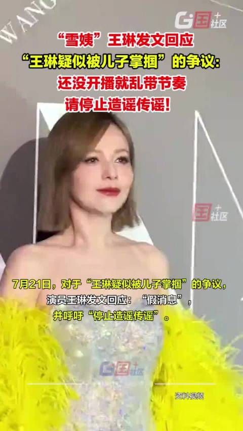 王琳怒怼被儿子掌掴谣言