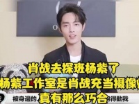 肖战现身杨紫剧组？杨紫工作室里肖战竟担任起摄影师，真有这么巧的事？
