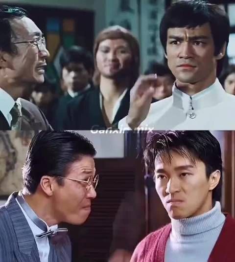 周星驰 确实把李小龙视为自己的偶像啊! 这就是榜样的力量