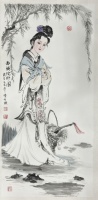 陈升栋〈西施浣纱图〉：绘就千年古韵之美