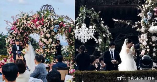 孙艺珍玄彬婚礼现场,女方激动落泪,两人交换戒指画面温馨
