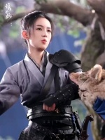 看周也徒手杀狼！无实物也能表演这么带感，一开拍眼神秒变狠厉，属实绝了