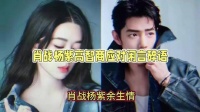 肖战杨紫高颜值组合应对绯闻技高一筹