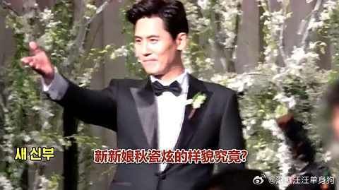 秋瓷炫穿着喜服走向于晓光,儿子化身小花童,亲友看哭了!