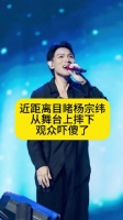 近距离目睹杨宗纬从舞台上摔下，观众吓傻了