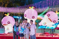 月光邂逅！十五运会吉祥物闪现香港维园中秋灯海，萌力值爆表