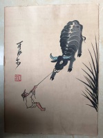 笔墨情深:李可染《牧牛图》中的田园诗境与家国情怀