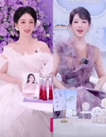 杨紫两次直播造型，妆发都hin适合她选对了，你喜欢哪个？