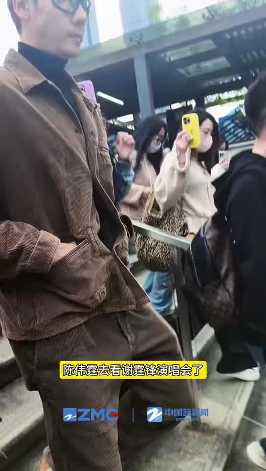 陈伟霆去看谢霆锋演唱会了