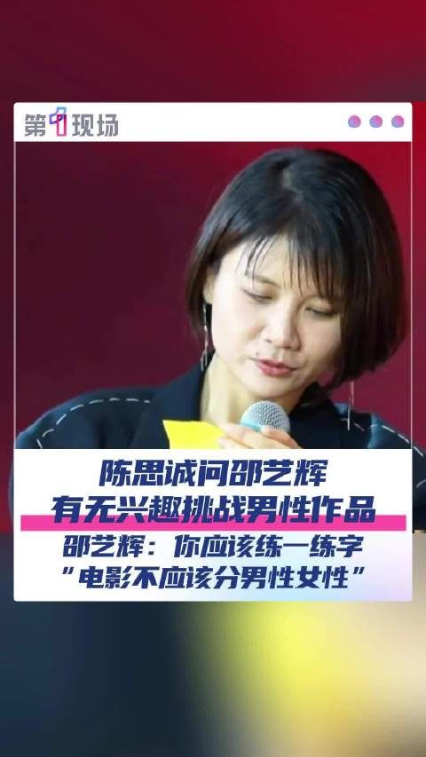 陈思诚 邵艺辉 陈思诚问女性导演邵艺辉有无兴趣挑战男性作品
