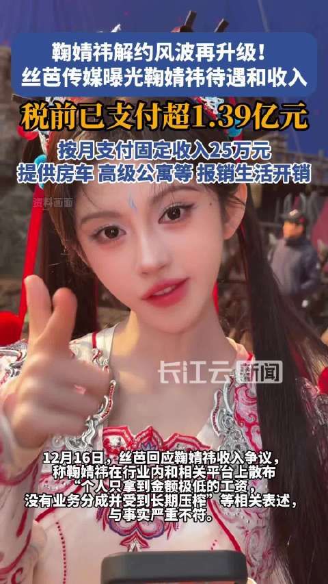 丝芭回应鞠婧祎收入争议