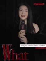 章子怡登W中文版2025闭年刊封面，黑色礼服气场全开