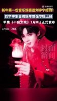 刘宇宁生日当天发布新歌《不会太晚》