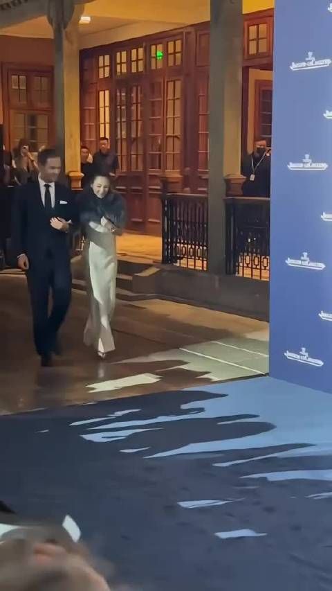 章子怡穿皮草出席积家活动，气质优雅高贵章子怡女神降临