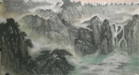 吕文扬绘画大师以漆画工艺焕新传统山水意境表达