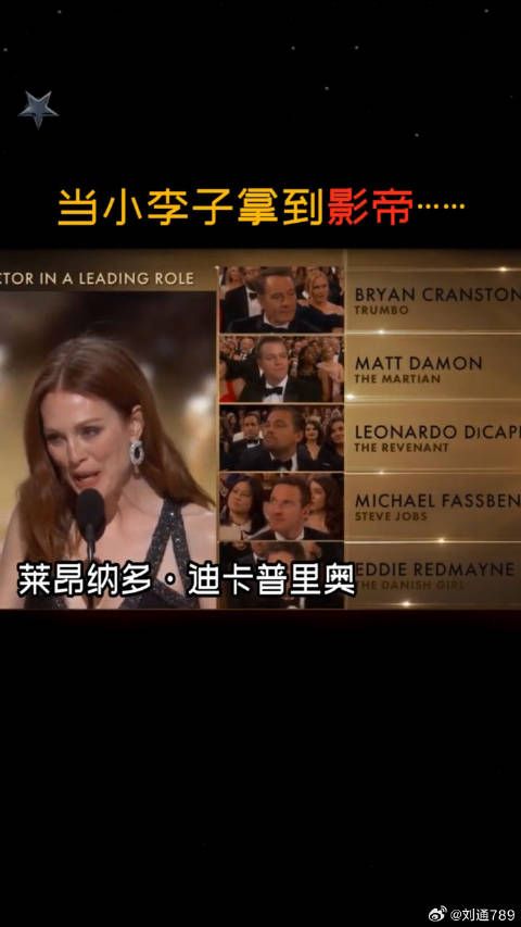 小李子获影帝称号引全球热议