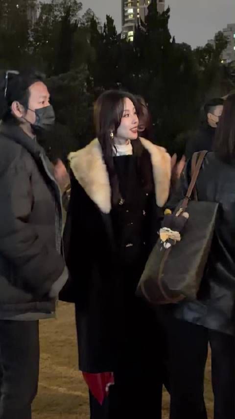 刘诗诗亮相Celine晚宴披大衣展财阀千金气质