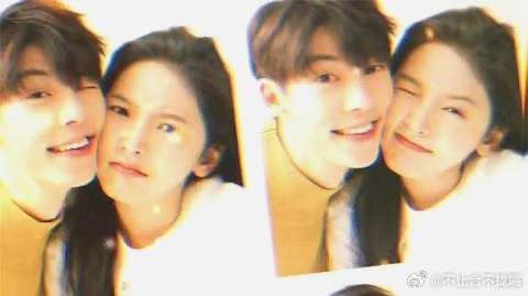 电影《你的婚礼》许光汉章若楠合体图太甜了，看起来很配但是好酸