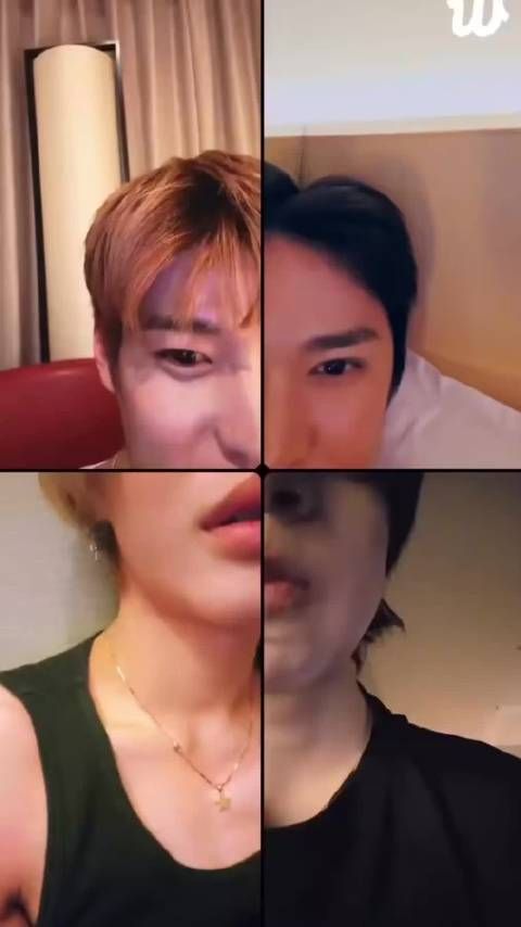 在直播中玩“拼脸”的RIIZE .