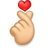手指比心