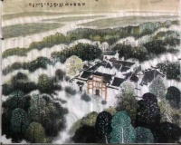 青山远，流水长——读张奇湖湘名人故居中国画作品