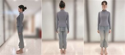  健康体态的示意图。