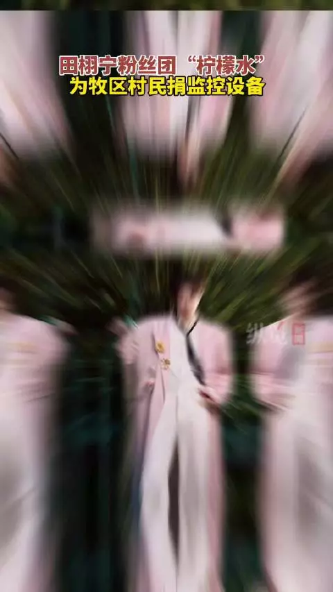 田栩宁粉丝柠檬水为牧区村民捐监控