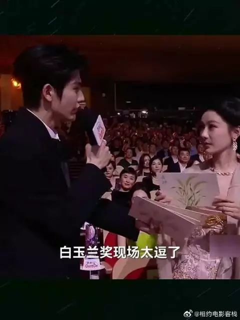 张凌赫白玉兰客串主持，现场找杨紫一句“紫姐在哪”，真实反应太圈粉